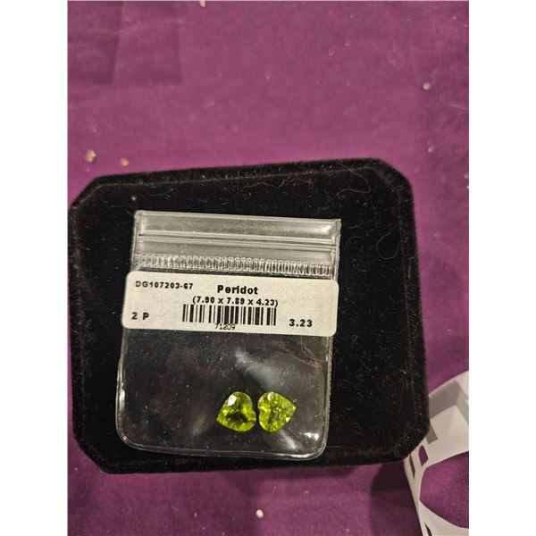 2 Peridot stone