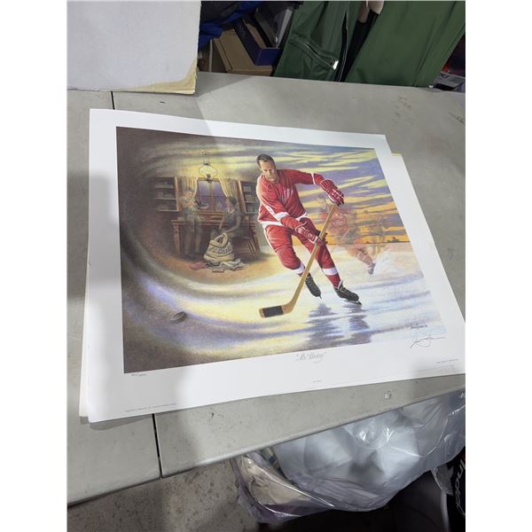 "Mr Hockey" Gordie Howe numbered, signed, Authenticity stamped