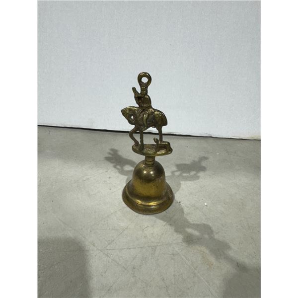 Vintage brass hunting scene BELL England