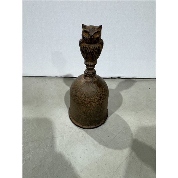 Heavy cast iron Owl BELL 6.5 inches
