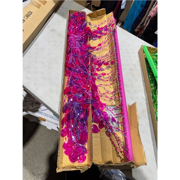 New beaded curtain pink