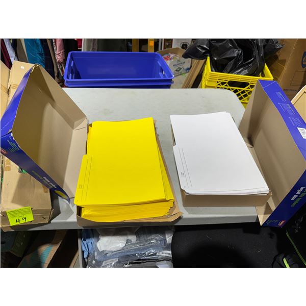 Legal size file folders