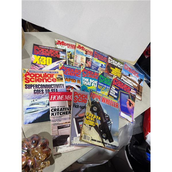 Popular science mechanic illustrated and other magazines