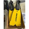 Image 1 : CRESSI adult snorkeling, fins with self adjustable, comfortable full foot pocket made in Italy