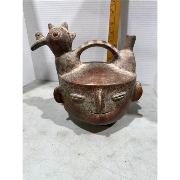 Chicken pot with face