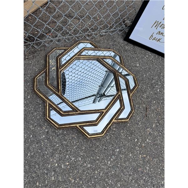 Mirror one mirror needs gluing back in