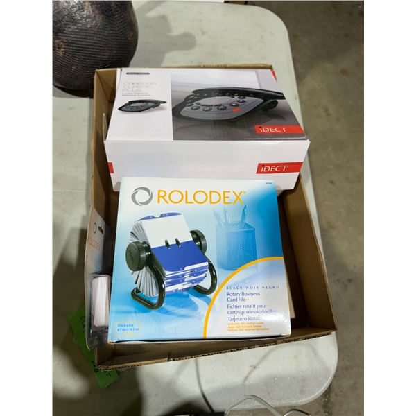 Rolodex and classic phone