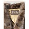 Image 2 : Vintage fur jacket waist, high elbow length sleeve, dark brown, very small SCUBEY furs