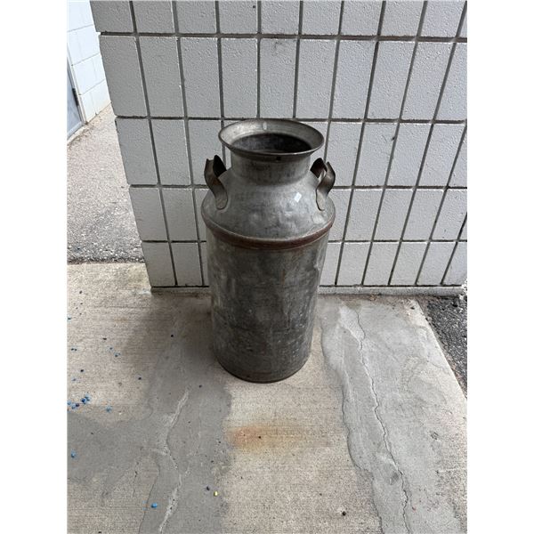 Vintage metal Royal daisy milk bin, Vernon