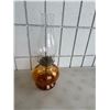 Image 1 : Vintage orange glass base, kerosene lamp PNARISTON Usa