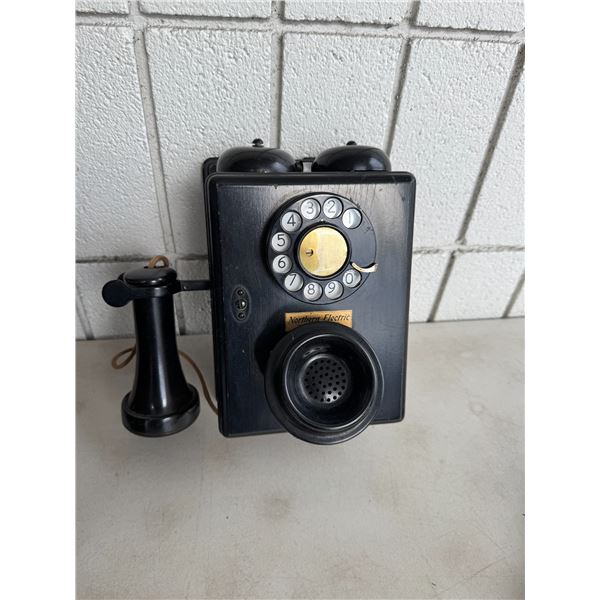 Vintage bake flight phone headset for switchboard