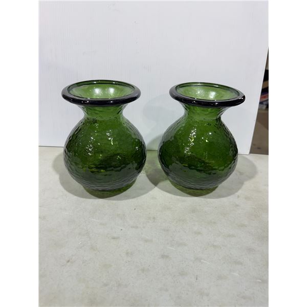 Recycled glass made in Spain vases