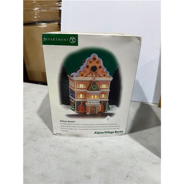 Department 56 Alpine Village series hotel RATHAUS  NEUDORF