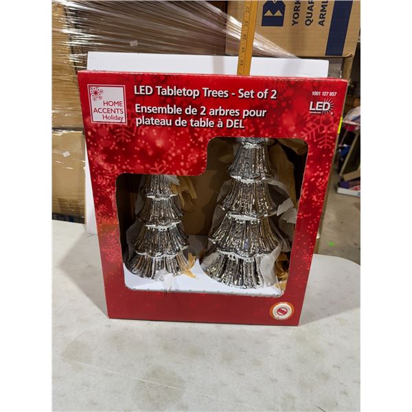 LED tabletop trees set  of two