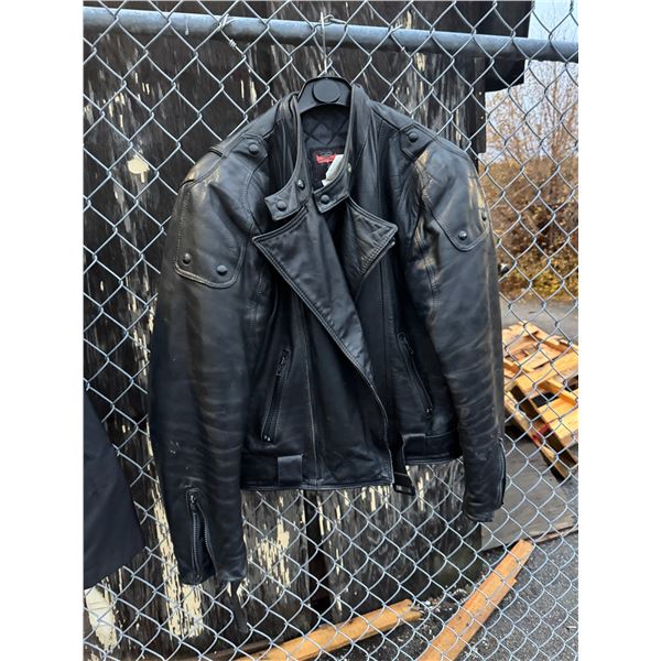 Leather coat size 42