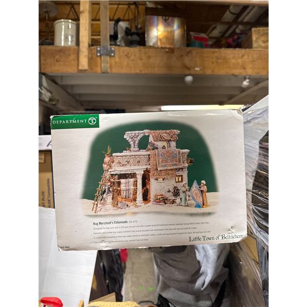 Department 56 rug merchants, colonnade, Little town of Bethlehem