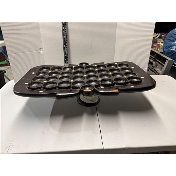 Mancala game board.