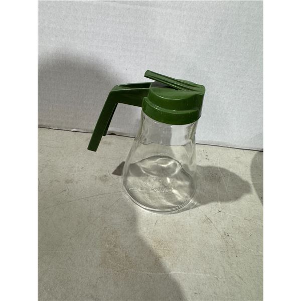 Syrup glass vintage container