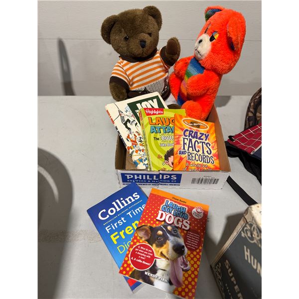 Books and teddy bears