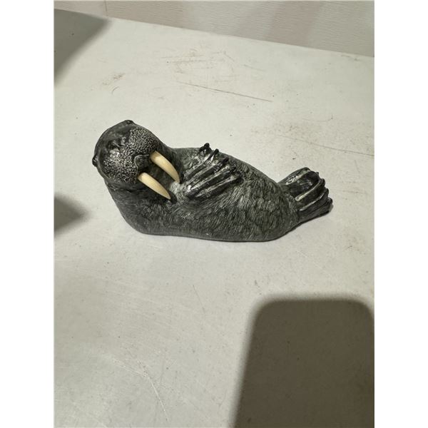 Carved walrus