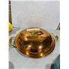 Image 1 : Copper PAELLA dish with lid