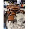 Image 1 : Amazing carved table with stools