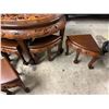 Image 4 : Amazing carved table with stools
