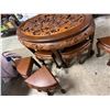 Image 5 : Amazing carved table with stools