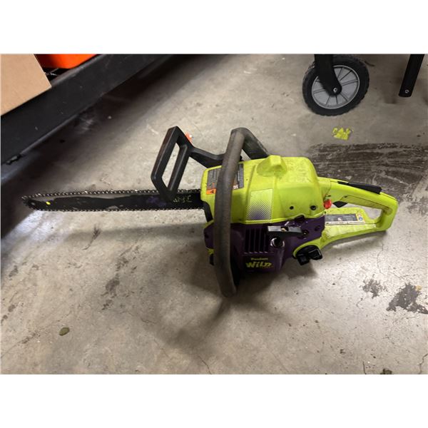 Poulan wild thing chainsaw. Runs