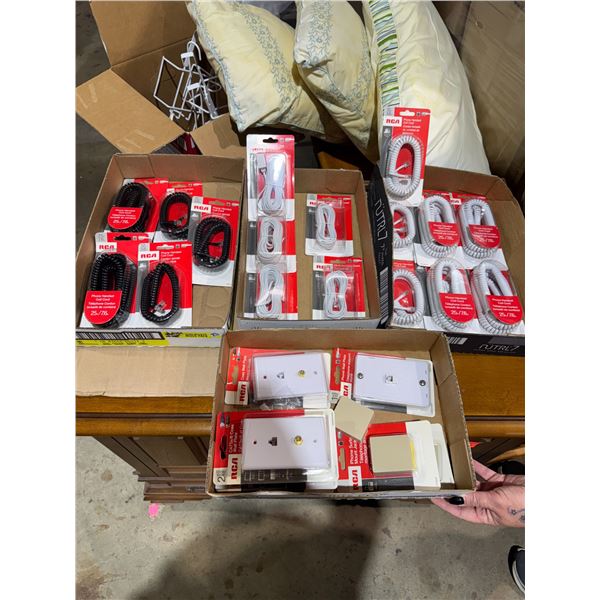 Phone cords and phone wall plates