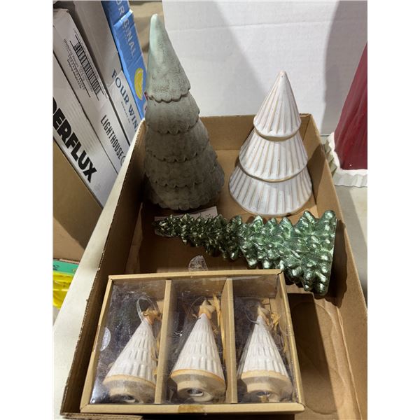 Assorted Christmas tree trees