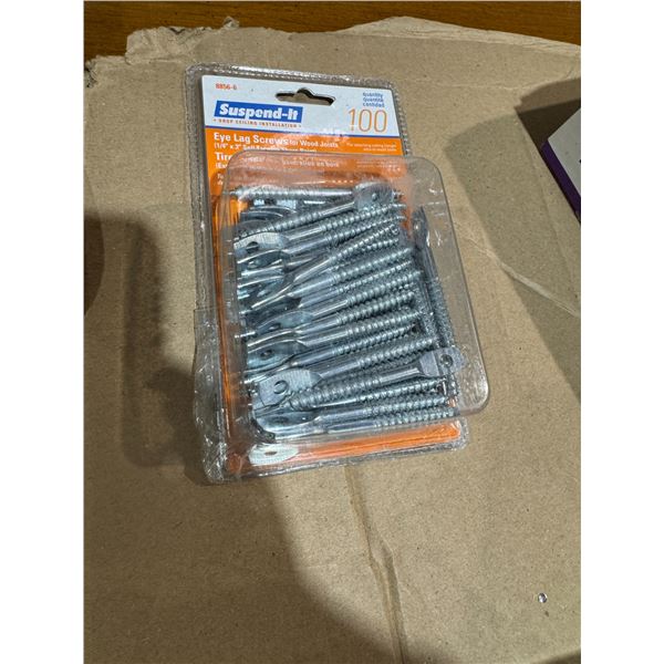 Eye Lag screws for wood joists