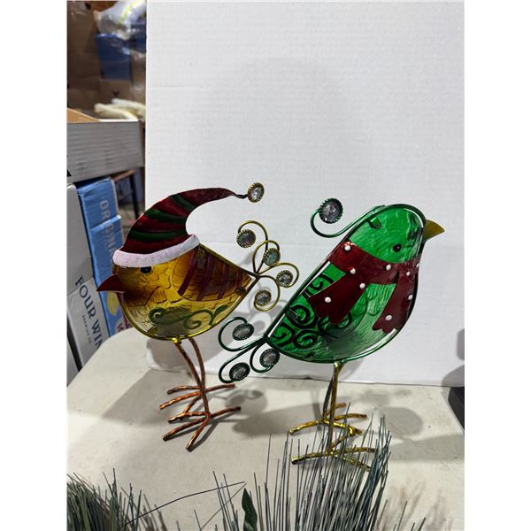 Christmas Bird decor tea light holders