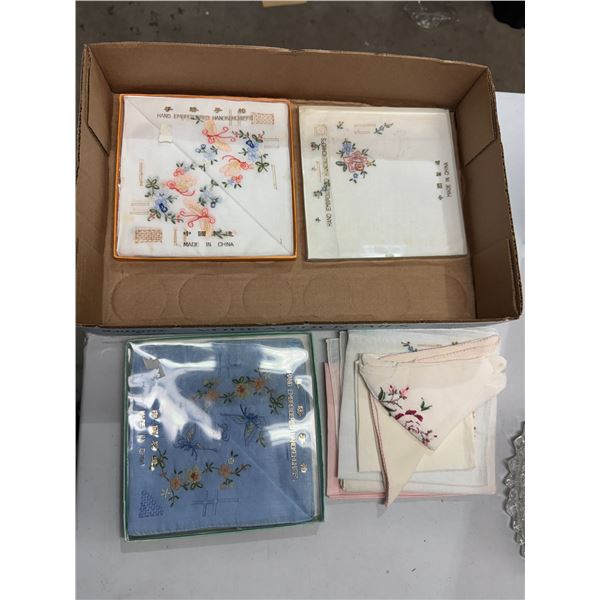 Vintage handmade handkerchiefs