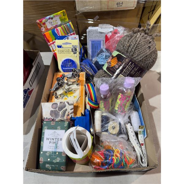 Assorted crafting items