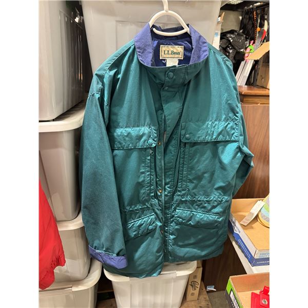 L. L. Bean jacket size not shown.