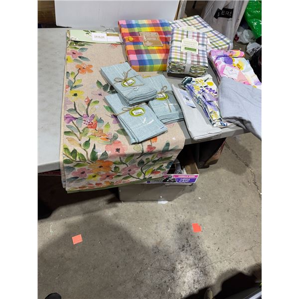 New linens tea towels, table runner