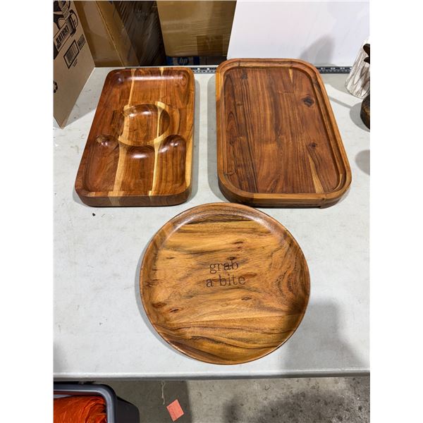 Wood trays