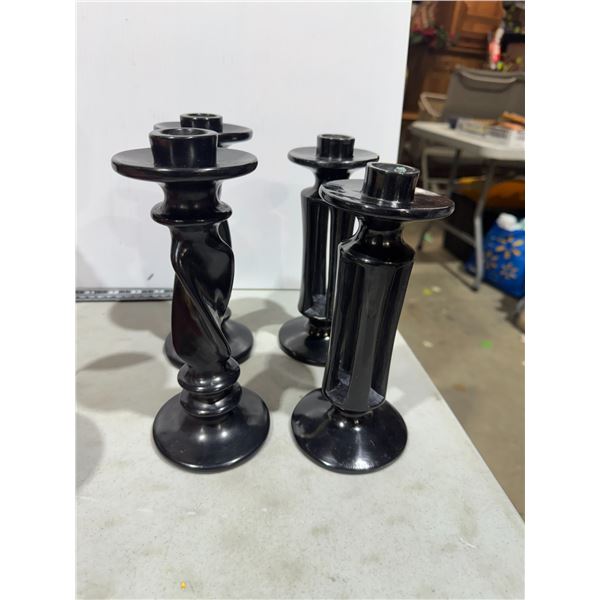 Black KISII Candle Holder