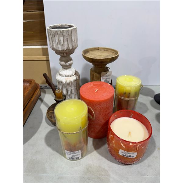 Candles and candle holders