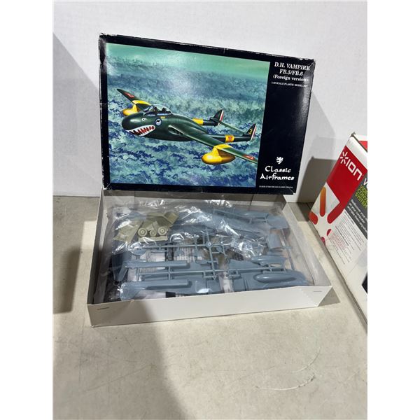 D. H. Vampire foreign version 1/48 scale plastic model kit.