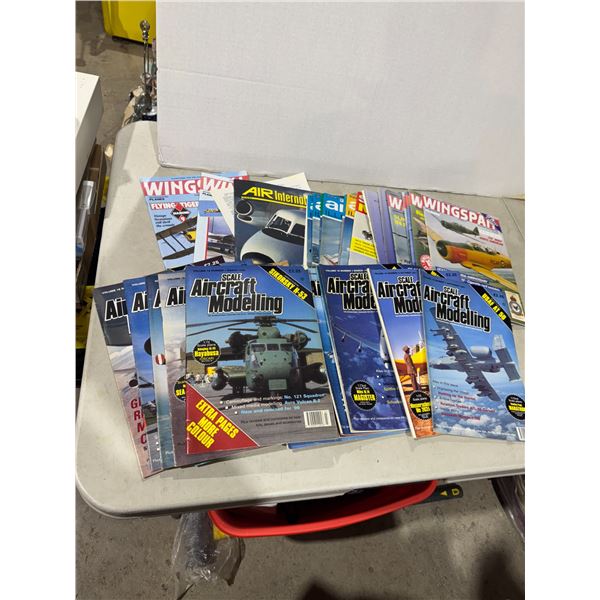 Scale, aircraft, modeling, wingspan, and other magazine