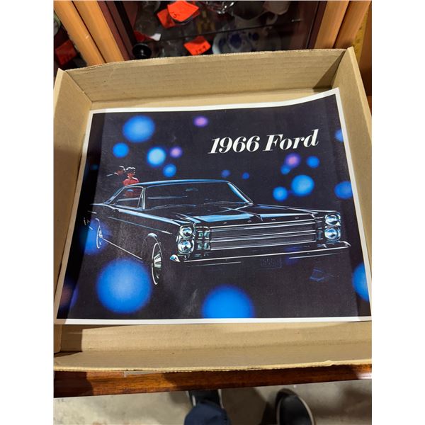 1966 Ford vehicle pamphlet ad advertising