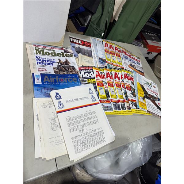 Aviation magazines and Air Force magazines, etc.