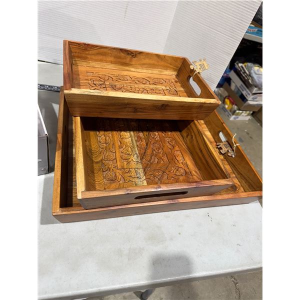 New Carved trays
