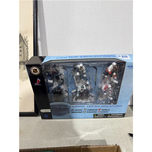 The mini six pack hockey figurines