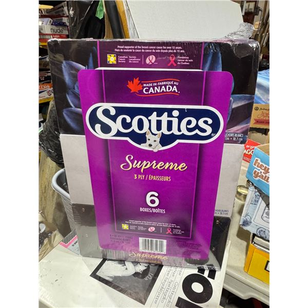 Scotty New six boxes supreme three ply tissue