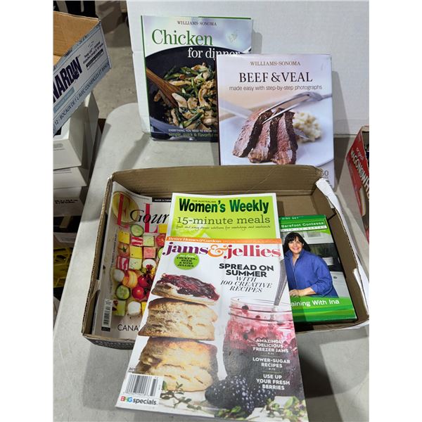 Cookbooks and magazines