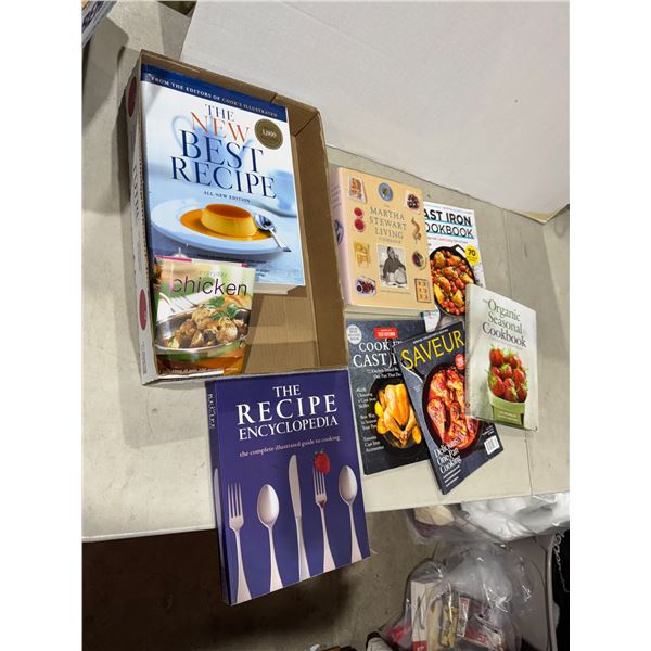 Assorted cookbooks