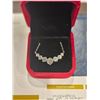 Image 2 : 2.80ct Moissanite light blue stones necklace